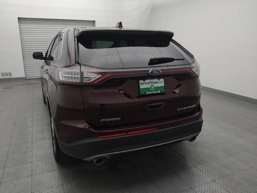 Red 2018 Ford Edge Titanium