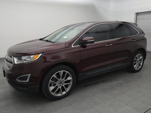 Red 2018 Ford Edge Titanium