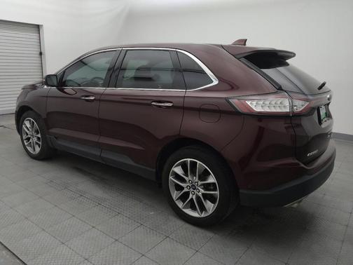 Red 2018 Ford Edge Titanium
