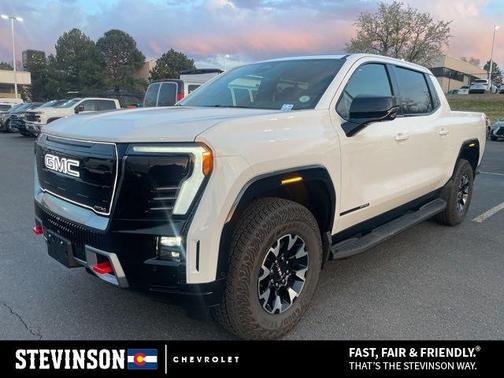 Summit White 2026 GMC Sierra EV Extended Range AT4