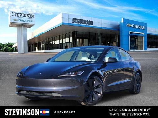 Stealth Gray 2025 Tesla Model 3 Long Range