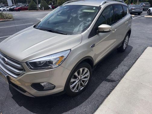 White Gold Metallic 2018 Ford Escape Titanium