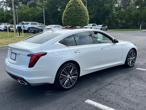 Crystal White Tricoat 2023 Cadillac CT5 Premium Luxury
