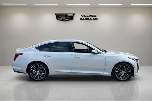 Crystal White Tricoat 2023 Cadillac CT5 Premium Luxury