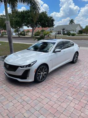 Crystal White Tricoat 2023 Cadillac CT5 Premium Luxury