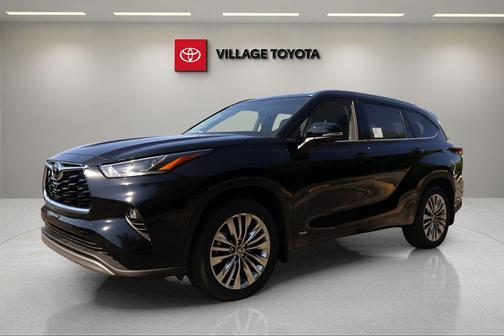 Midnight Black 2026 Toyota Highlander Hybrid Platinum
