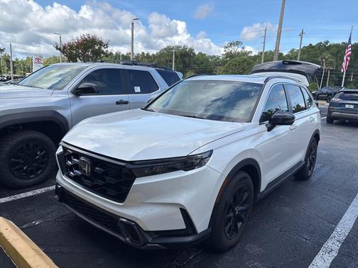 Platinum White Pearl 2025 Honda CR-V Hybrid Sport FWD