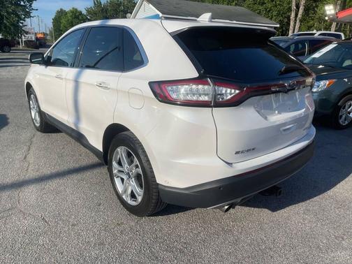 White Platinum Metallic Tri-Coat 2018 Ford Edge Titanium