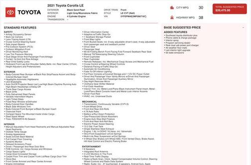2021 Toyota Corolla LE