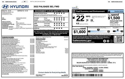 2022 Hyundai PALISADE SEL