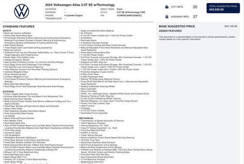 2024 Volkswagen Atlas 2.0T SE w/Technology