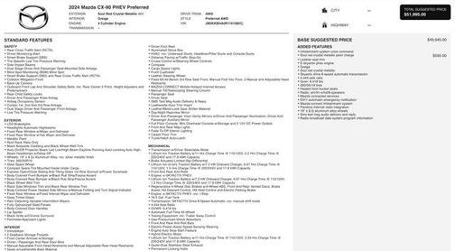 2024 Mazda CX-90 PHEV Preferred