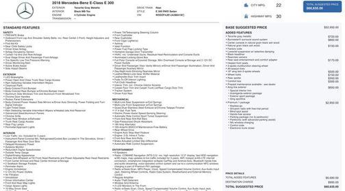 2018 Mercedes-Benz E-Class E 300