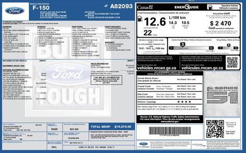2018 Ford F-150 Platinum