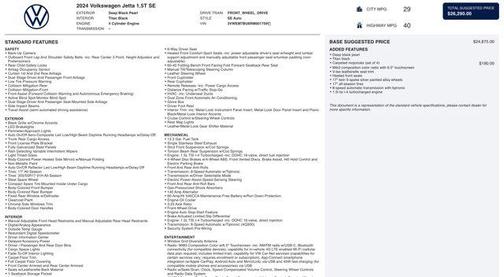 2024 Volkswagen Jetta 1.5T SE