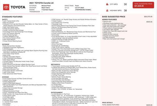 2021 Toyota Corolla LE