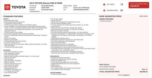 2013 Toyota Sienna LE