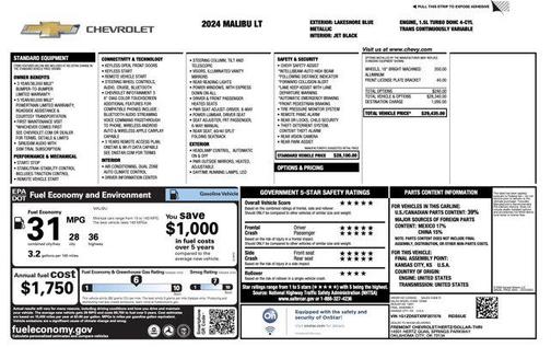 2024 Chevrolet Malibu FWD 1LT