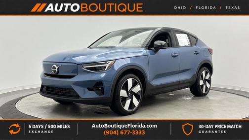 Fjord Blue Metallic 2022 Volvo C40 Recharge Pure Electric P8 Ultimate