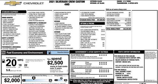 2021 Chevrolet Silverado 1500 Custom