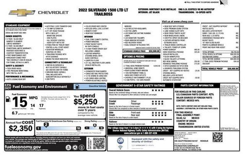 2022 Chevrolet Silverado 1500 LT Trail Boss