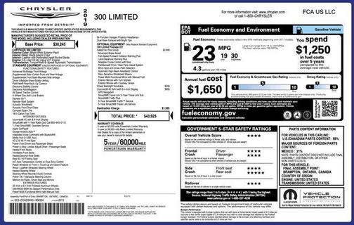 2019 Chrysler 300 Limited