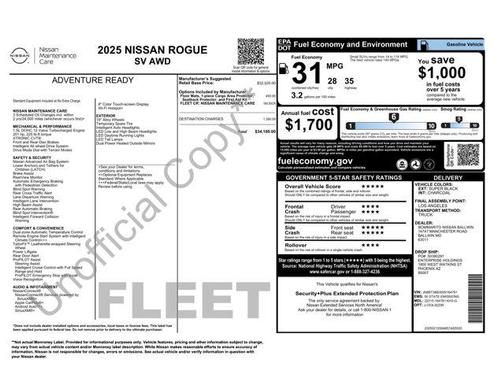 2025 Nissan Rogue SV