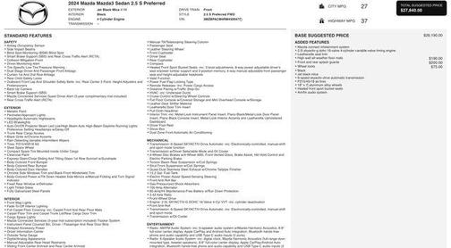 2024 Mazda Mazda3 FWD w/Preferred Package