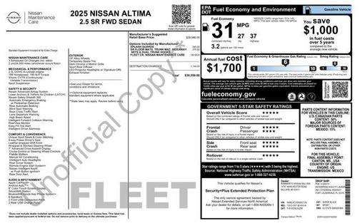 2025 Nissan Altima SR FWD