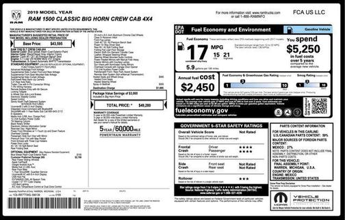 2019 RAM 1500 Big Horn