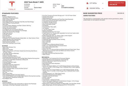 2020 Tesla Model Y Performance Dual Motor All-Wheel Drive