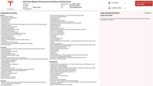 2022 Tesla Model 3 Performance