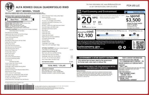 2017 Alfa Romeo Giulia Quadrifoglio