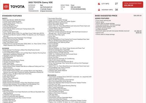 2022 Toyota Camry XSE