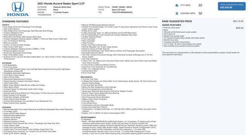 2021 Honda Accord Sport 1.5T