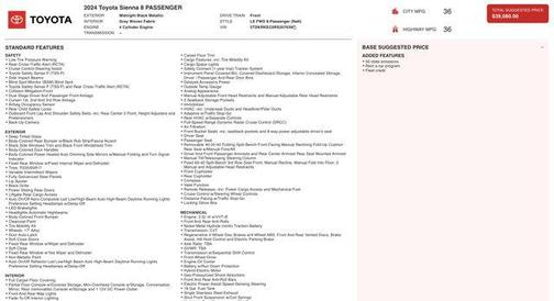 2024 Toyota Sienna LE