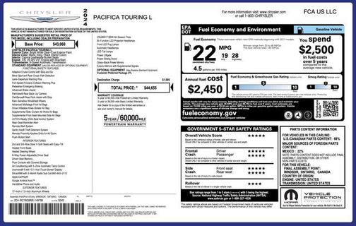2024 Chrysler Pacifica Touring L