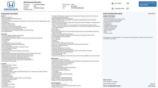 2018 Honda Pilot EX-L