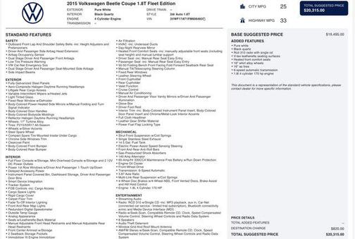 2015 Volkswagen Beetle 1.8T