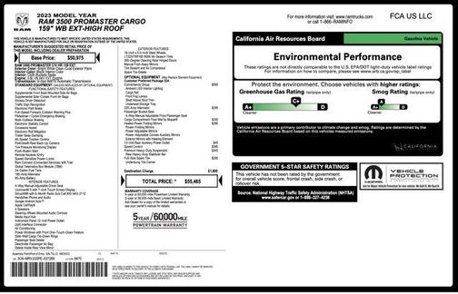 2023 RAM ProMaster 3500 High Roof