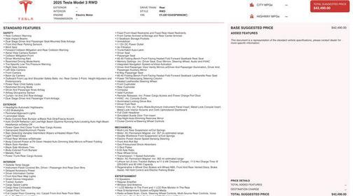 Stealth Grey 2025 Tesla Model 3 Standard Range