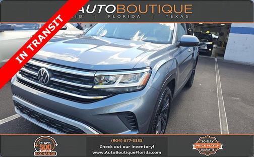 Platinum Gray Metallic 2021 Volkswagen Atlas 3.6L SE w/Technology