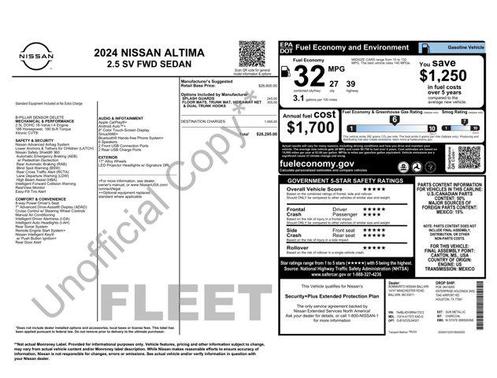 2024 Nissan Altima 2.5 SV