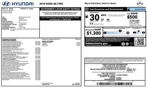 2019 Hyundai KONA SE