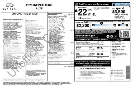 2020 INFINITI QX60 Luxe