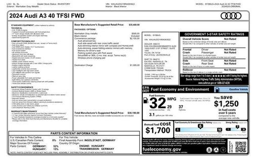 2024 Audi A3 Premium