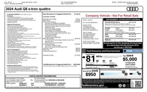 2024 Audi Q8 e-tron Premium Plus