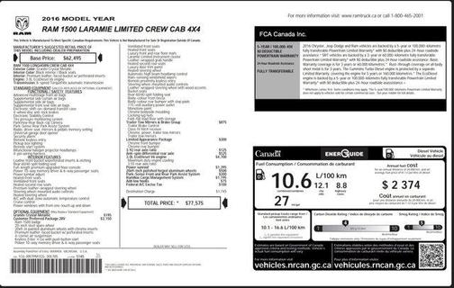 2016 RAM 1500 Longhorn