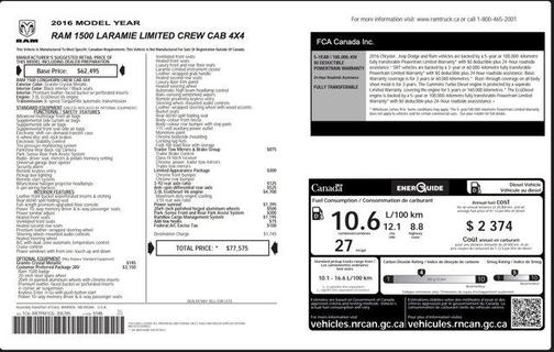 2016 RAM 1500 Longhorn