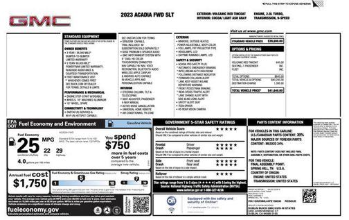 2023 GMC Acadia FWD SLT